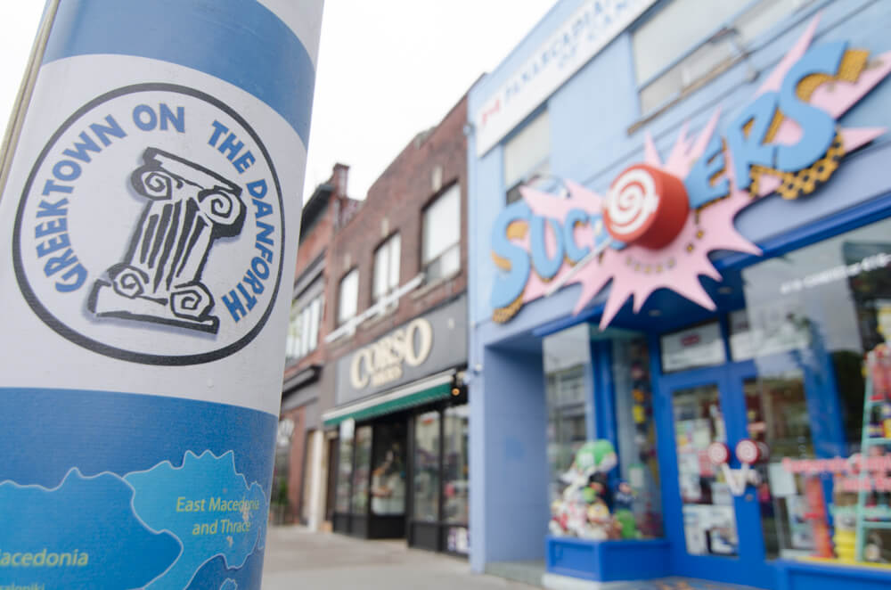 Greektown Danforth neighbourhood