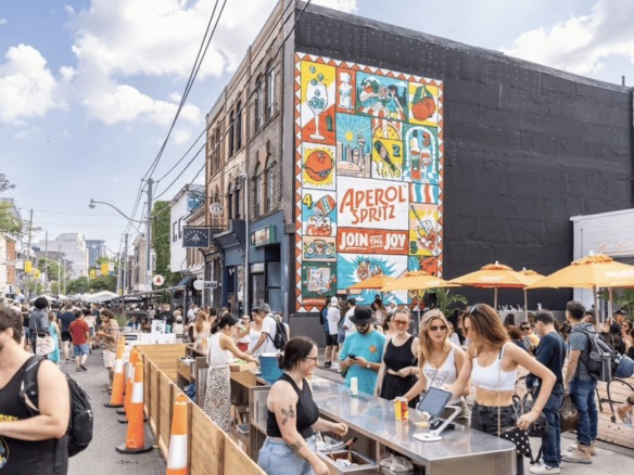 Ossington Toronto Patio Season Crowd