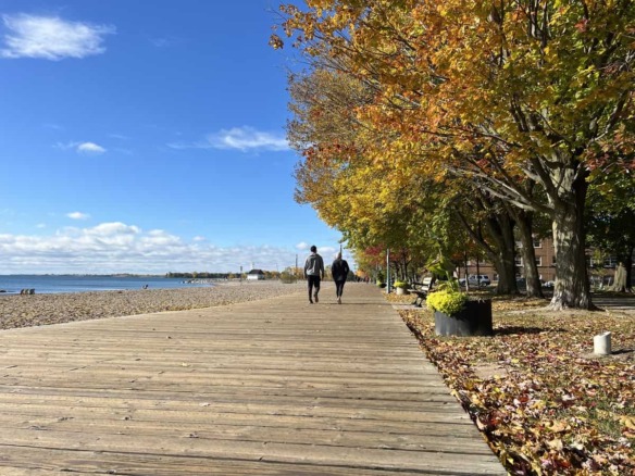 The Beaches Toronto Boardwalk in Fall