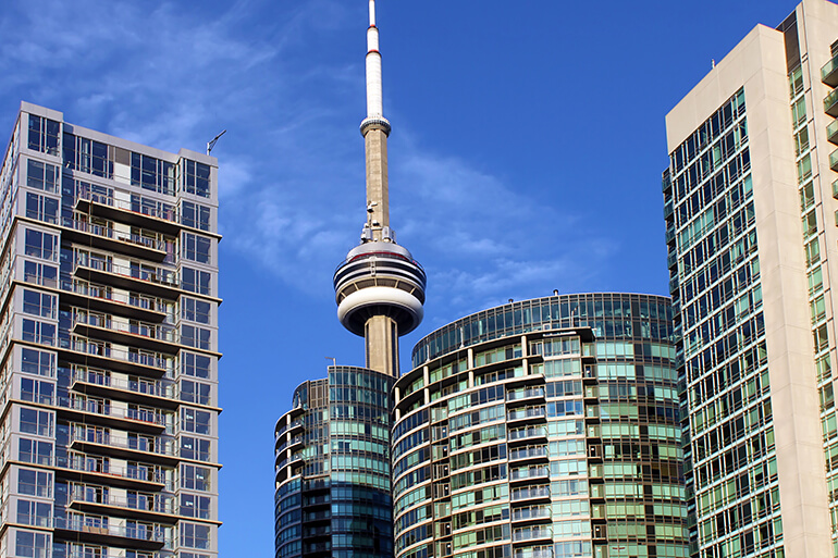 Toronto condo market forecast 2025 - downtown condo buildings