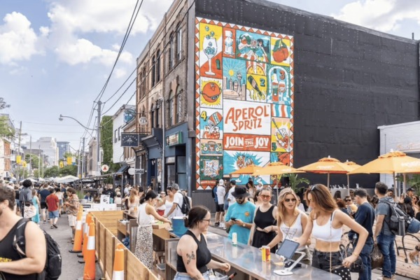 Ossington Toronto Patio Season Crowd