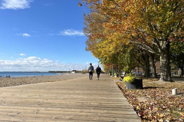 The Beaches Toronto Boardwalk in Fall