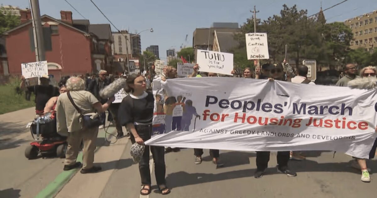 Toronto bad landlords tenant march for rights