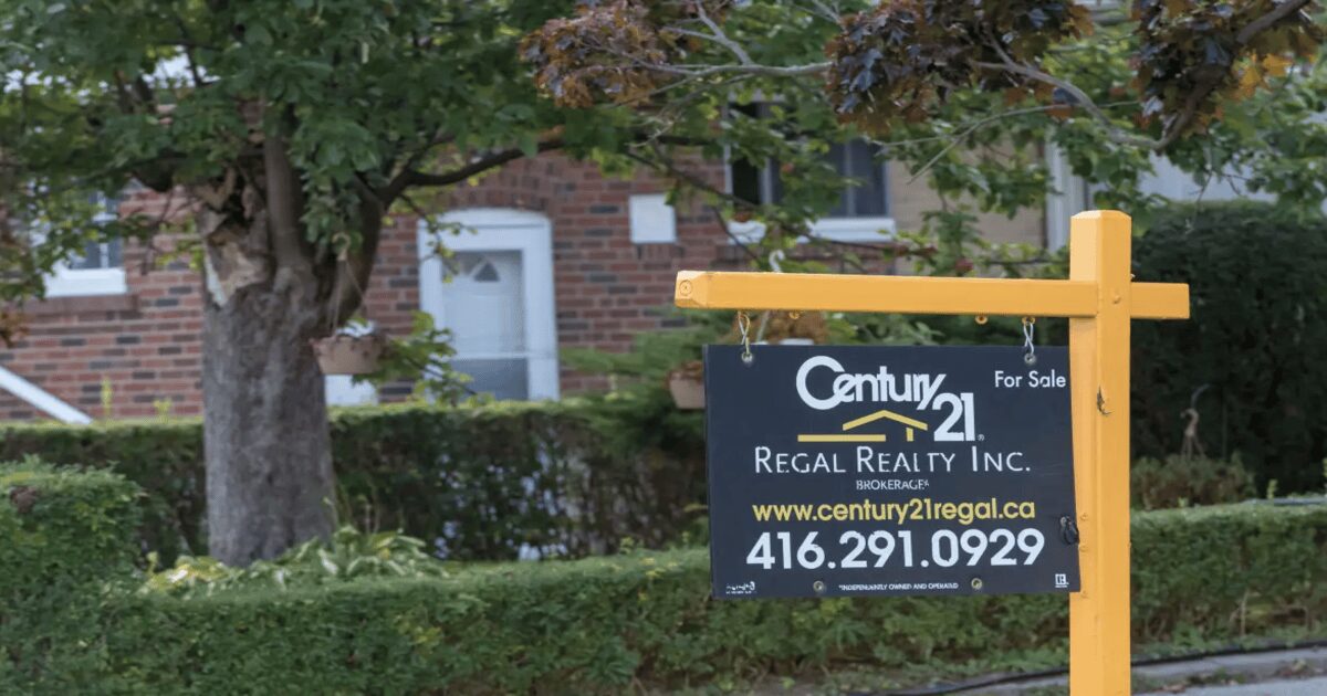 Toronto real estate market Century21 sign