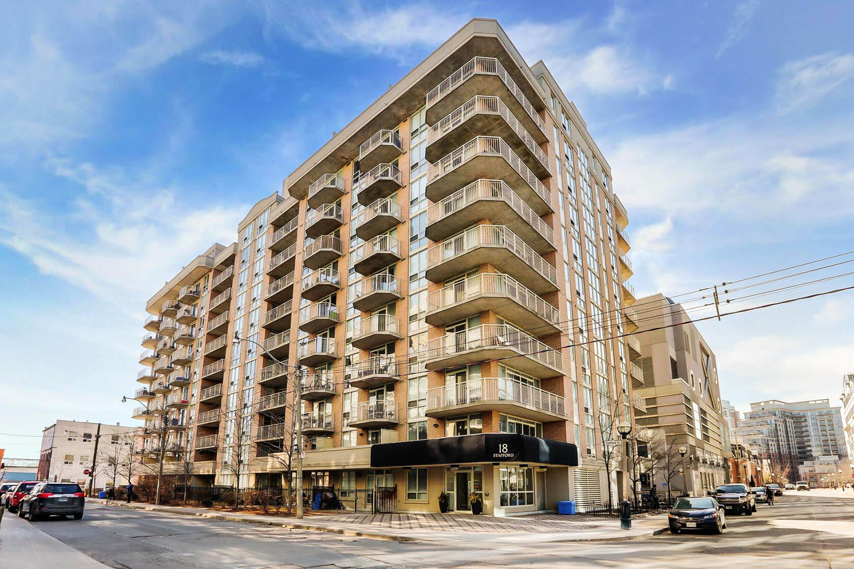 Wellington Square 18 Stafford Street exterior condo building